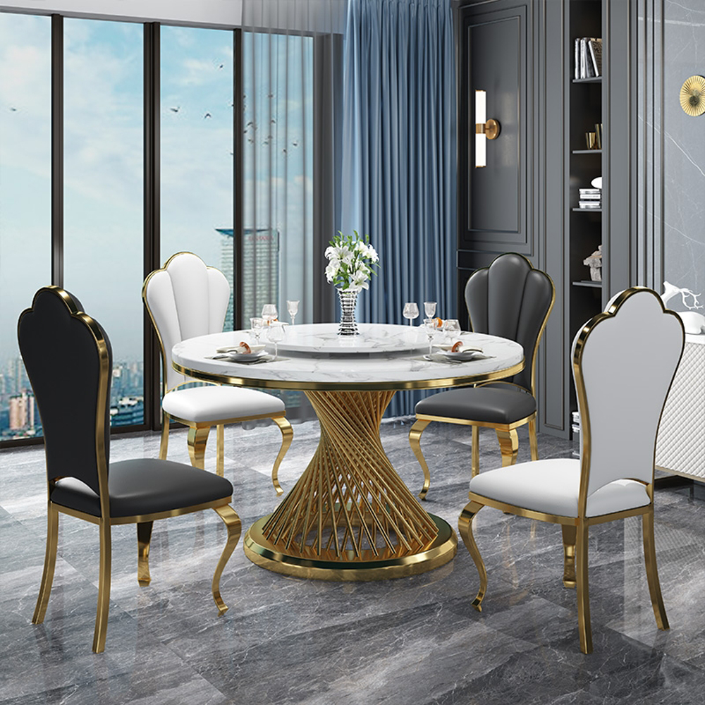 Dining room furniture dinner table set 6 chairs best modern kitchen design marble dining table